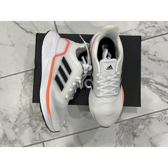 New Adidas EQ19 Run Mens Shoes Size 7.5 White Solar Running Sneakers New H02036 - Picture 4 of 6